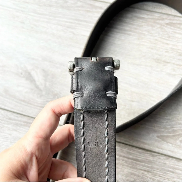 Timberland Brown Premium Leather Belt - Picture 12 of 14